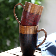 Load image into Gallery viewer, Red &amp; Black Wooden Mugs